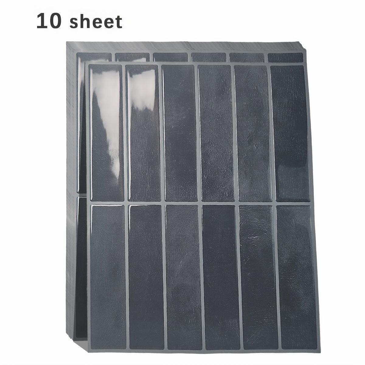 5Pcs 3D Self-Adhesive Wall Tiles Waterproof Heat-Resistant Bathroom Kitchen Backsplash