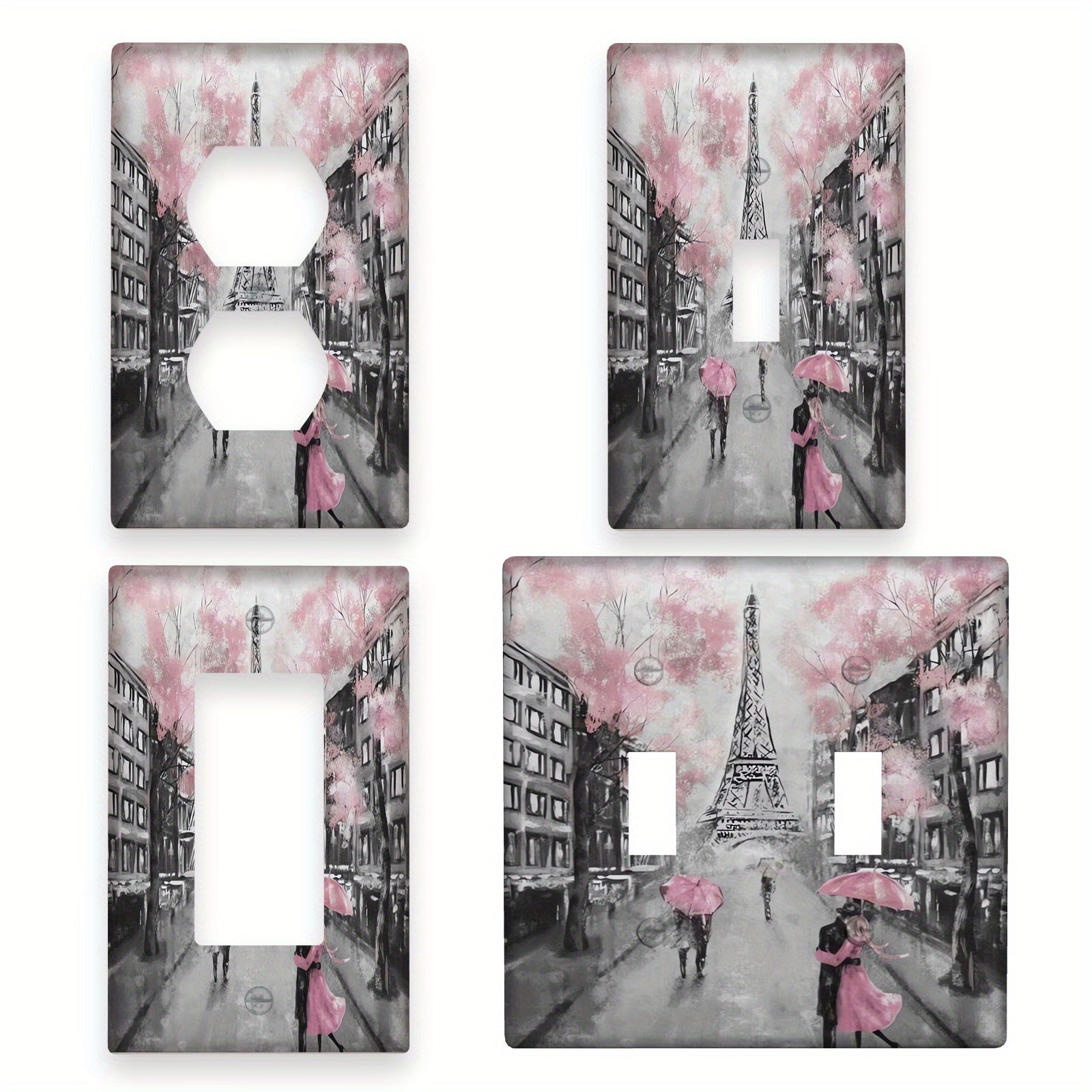 Элегантная крышка для выключателя света в форме Эйфелевой башни, не требует электричества или батареек, легко чистится, универсальный дизайн, идеально подходящий для любого оформления комнаты.