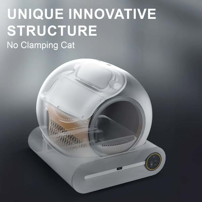 Automatic Self-Cleaning Cat Litter Box Wi-Fi Odor Control Large Capacity European Plug