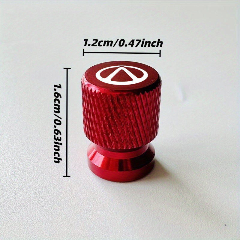 4pcs Metal Wheel Hub Valve Covers, 12mm, Car Accessories for All Models