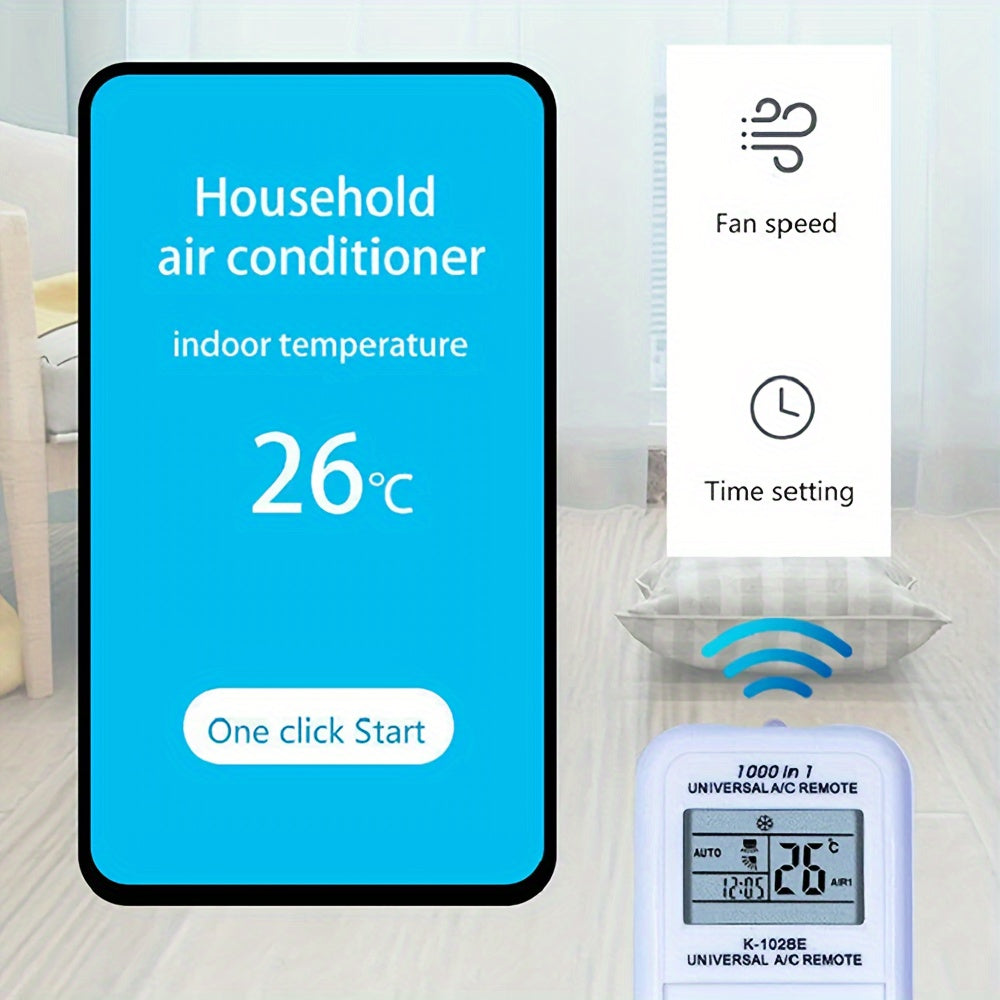 Universal konditsioner uchun masofadan boshqarish pult, kam quvvatli, bardoshli plastmassa