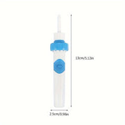 Battery-Free Earwax Cleaner Kit in Blue and White Ergonomic Design