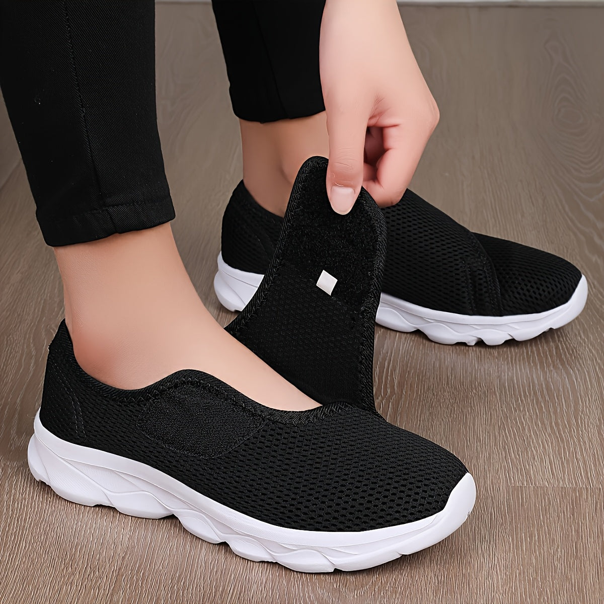 Men and Women Casual Sneakers Wide Feet Breathable Loafers Plus Size