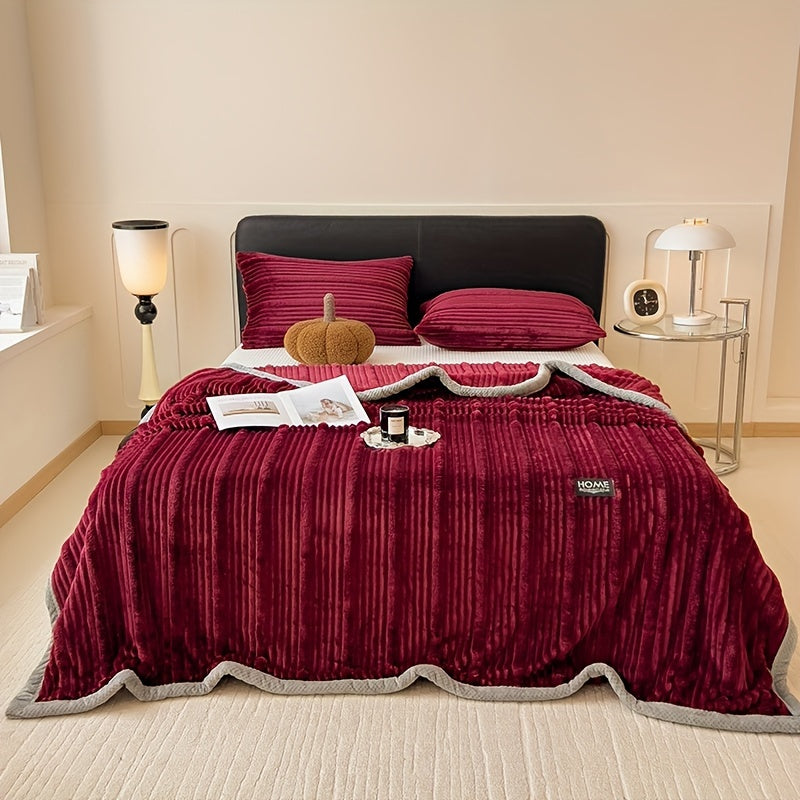 Faux Fur Throw Blanket Soft Warm Cozy for Couch Bed Travel All-Season Gift