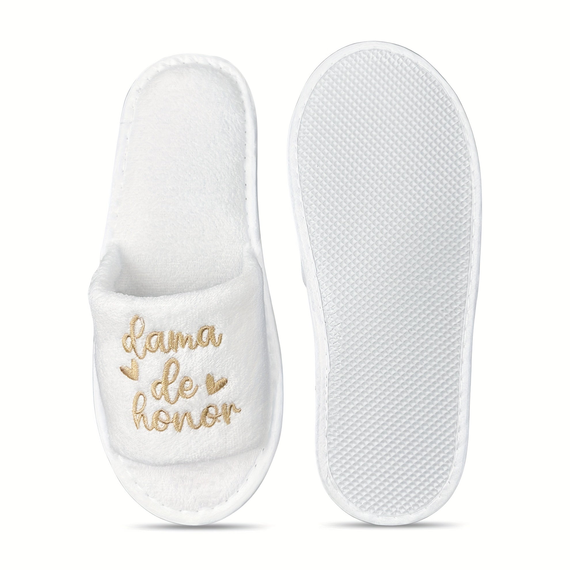 Women Embroidered EVA Slide Sandals Indoor Casual Shoes for Bridesmaids