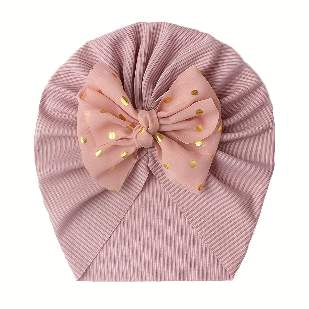 Baby Girl Baby Headband with Bow, Lightweight, All-Season, Fitted, Infant