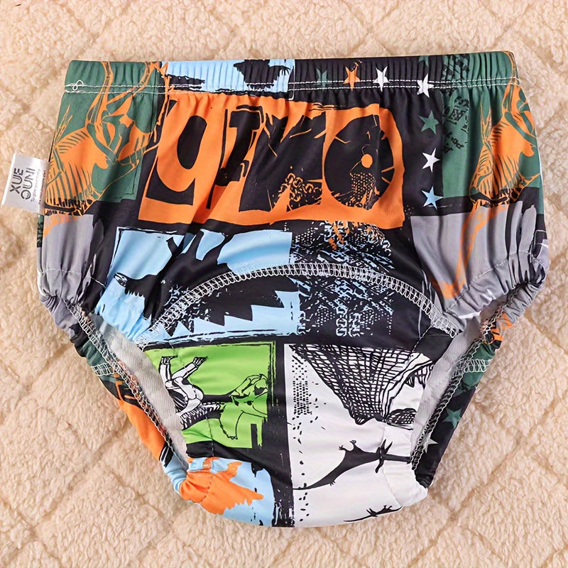 Reusable Baby Cloth Diapers 6-Pack Leakproof Pocket Training Pants for 0-3 Years