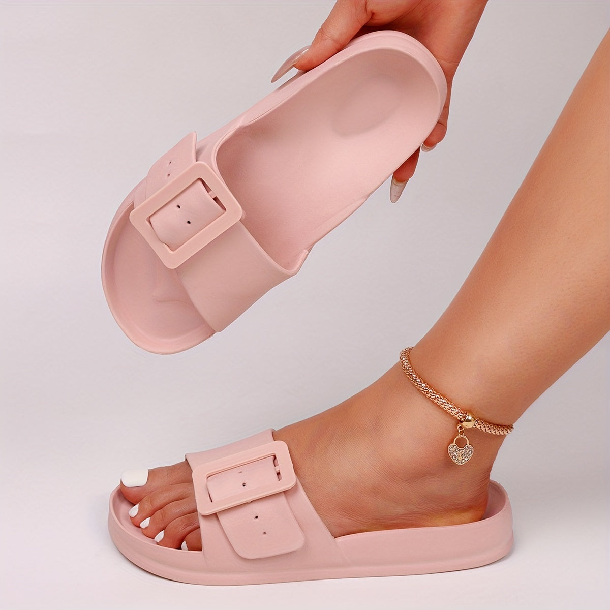 Women's EVA Slides Soft Sole Lightweight Adjustable Beach Slides