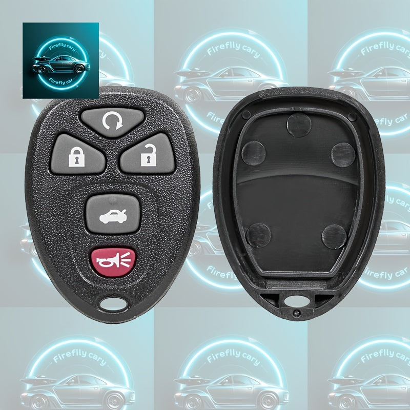 Durable ABS Car Key Fob Shell with Blue Lightning Bolt Design for Vehicle