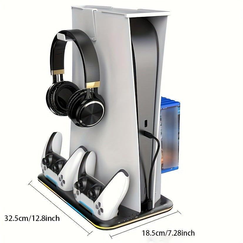Dual Charger Dock with Cooling Fan for PS5 Console Not Compatible with PS5 Slim