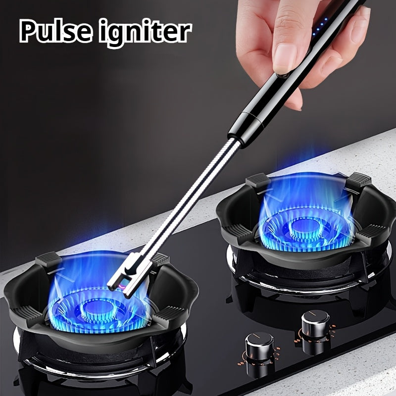 Electronic Lighter Men Women Windproof USB Rechargeable Metal Plastic