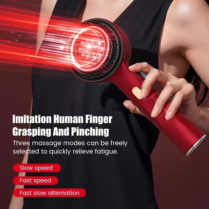 Polimer batareyali, aromaterapiya qo'llanmasi va barcha soch turlari va kattalar uchun vibratsion massajga ega qayta zaryadlanadigan elektr bosh massaj qiluvchi taroq, ideal 14-fevral sovg'asi.