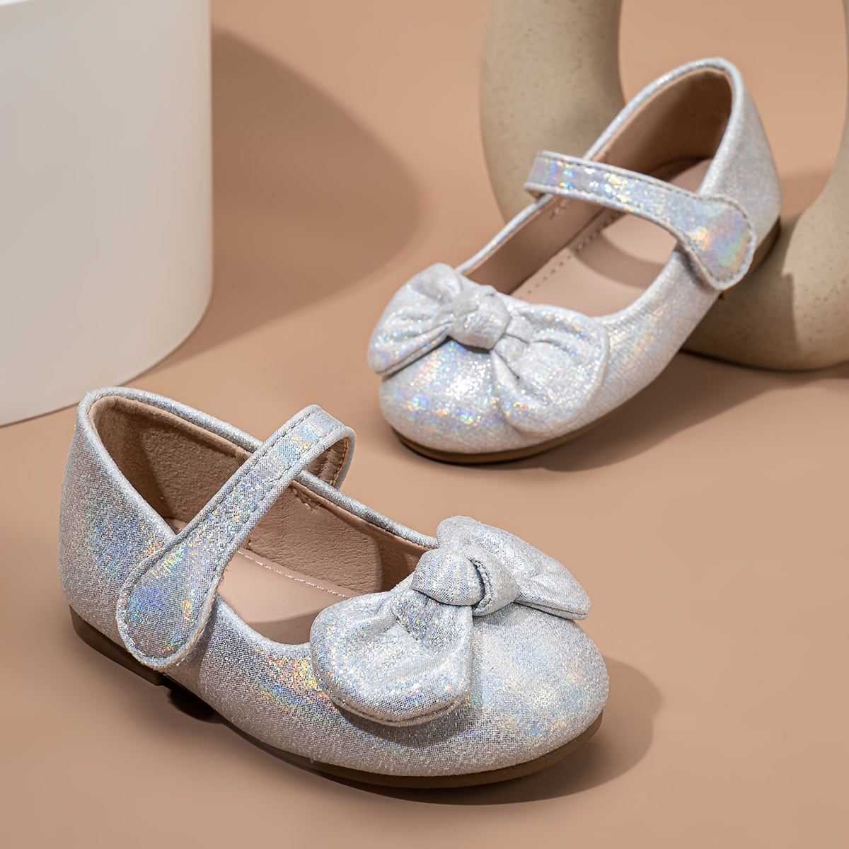 Zapatos para niñas y niños, ligeros, de tela, con lazo, casual, para todas las estaciones, de caña baja