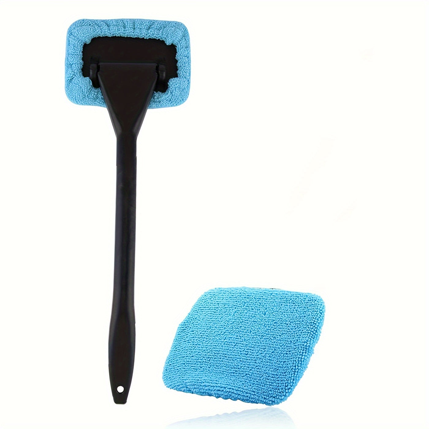 Car Windshield Cleaning Brush Kit with Cloth, Reusable Plastic Handle