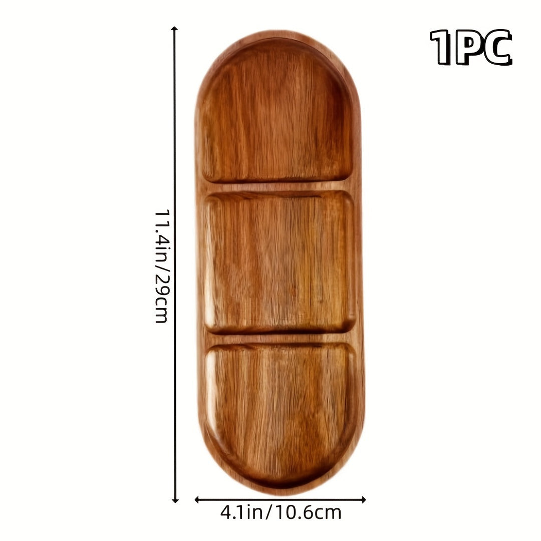 Bambuk yog'ochdan yasalgan xizmat qilish taxtasi nonushta, choy, atıştırmalıklar va mevalar uchun