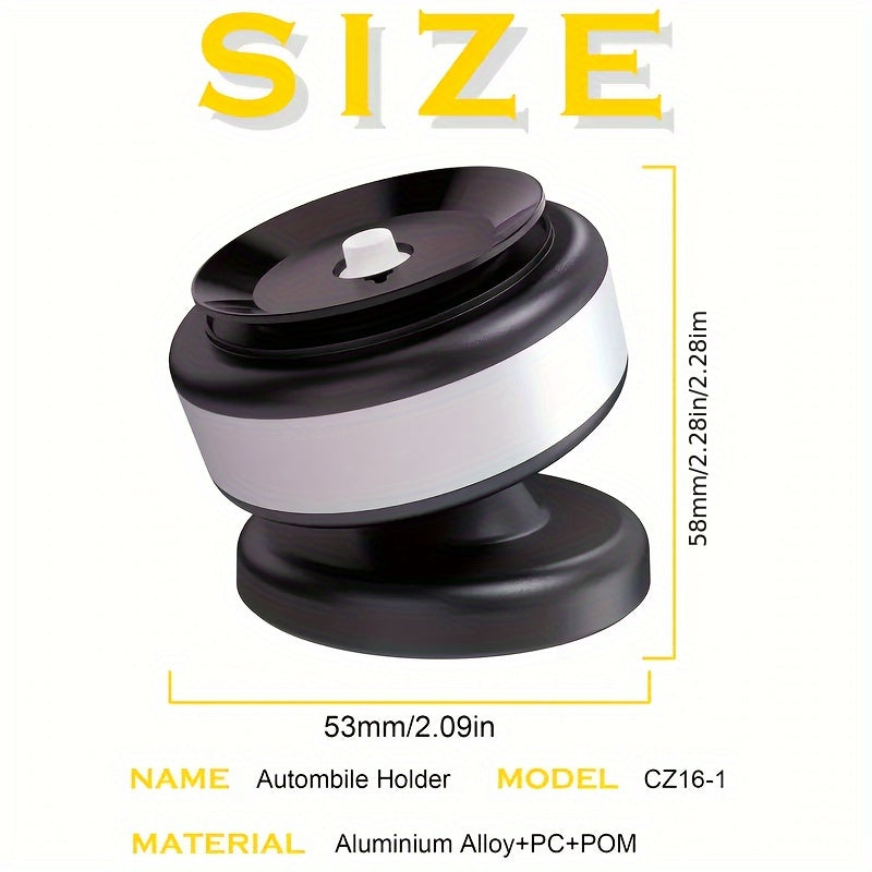 Magnitli avtomobil telefon tutqichi 360° buriladigan vakuum o'rnatgich, panel uchun ko'p funksiyali smartfon aksessuari
