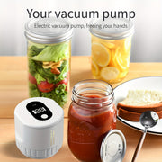 Electric Vacuum Sealer for Jars One-Button Leak-Proof Seal Food Storage