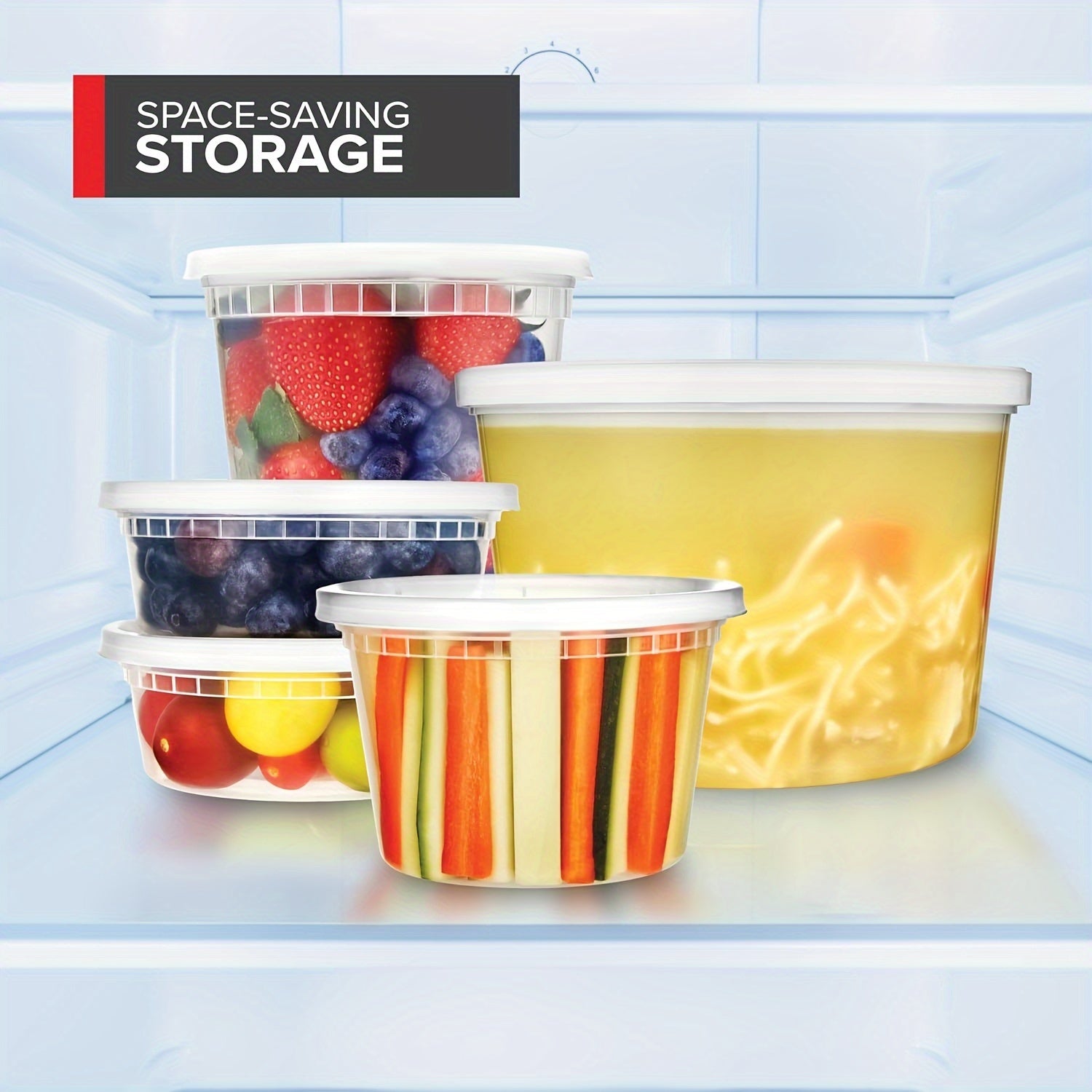 10 Sets 32 Oz Plastic Food Containers with Lids for Freezing and Storage