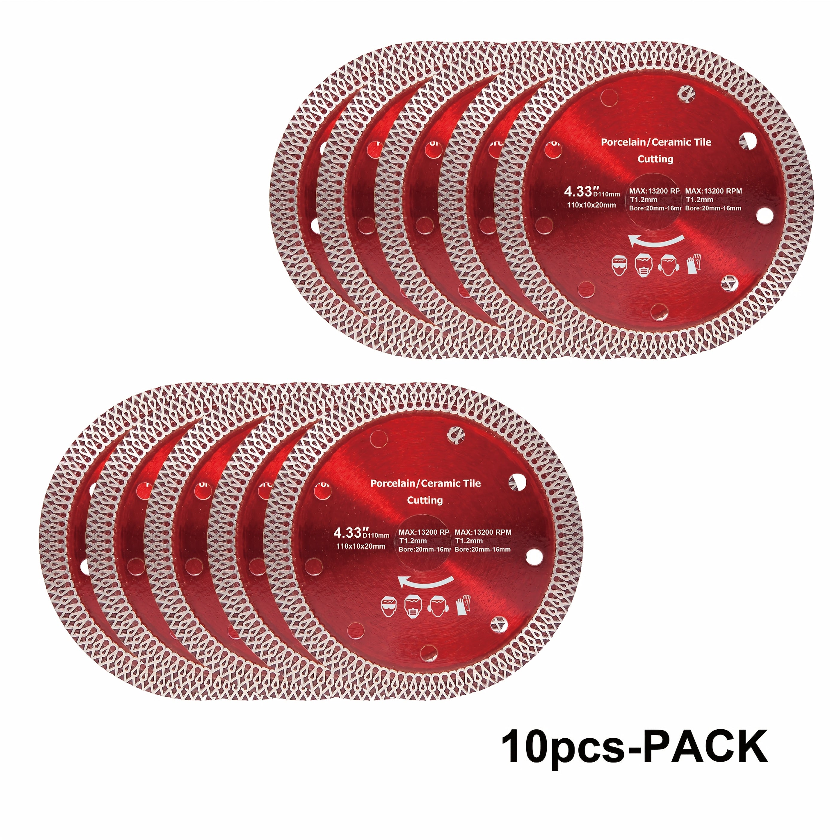 11.43cm Diamond Ceramic Saw Blade for Porcelain Tile Granite Brick Concrete Cutting