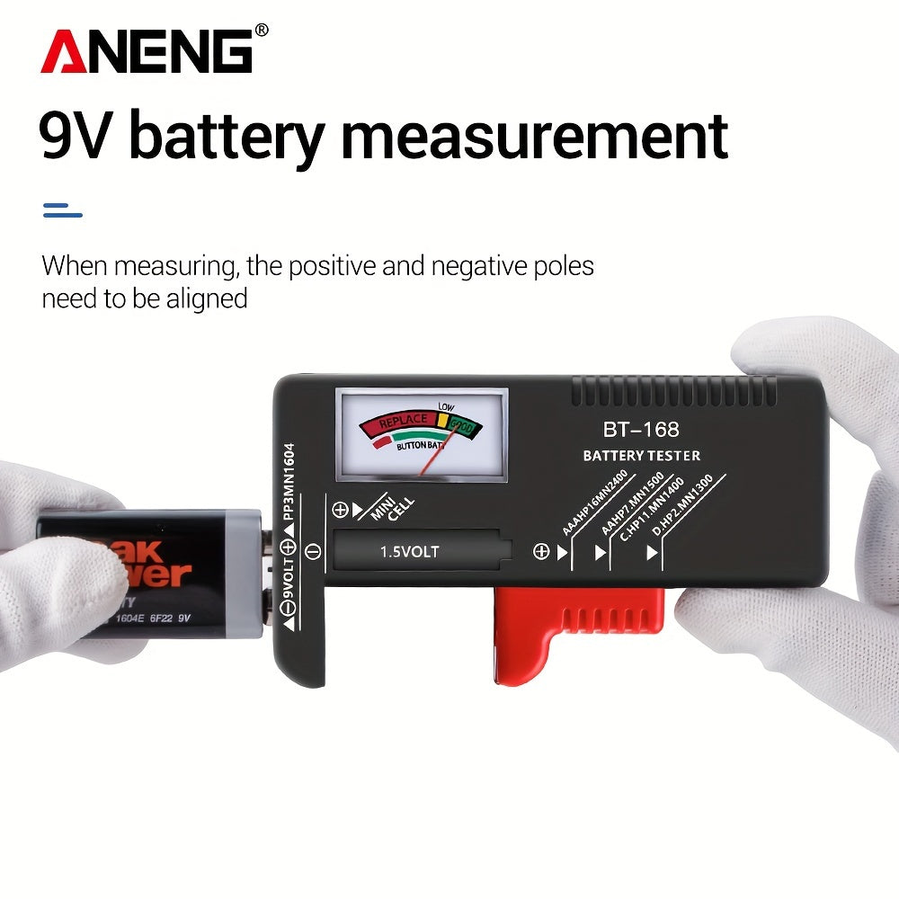 Digital Battery Tester for AA AAA C D 9V Batteries with Digital Display