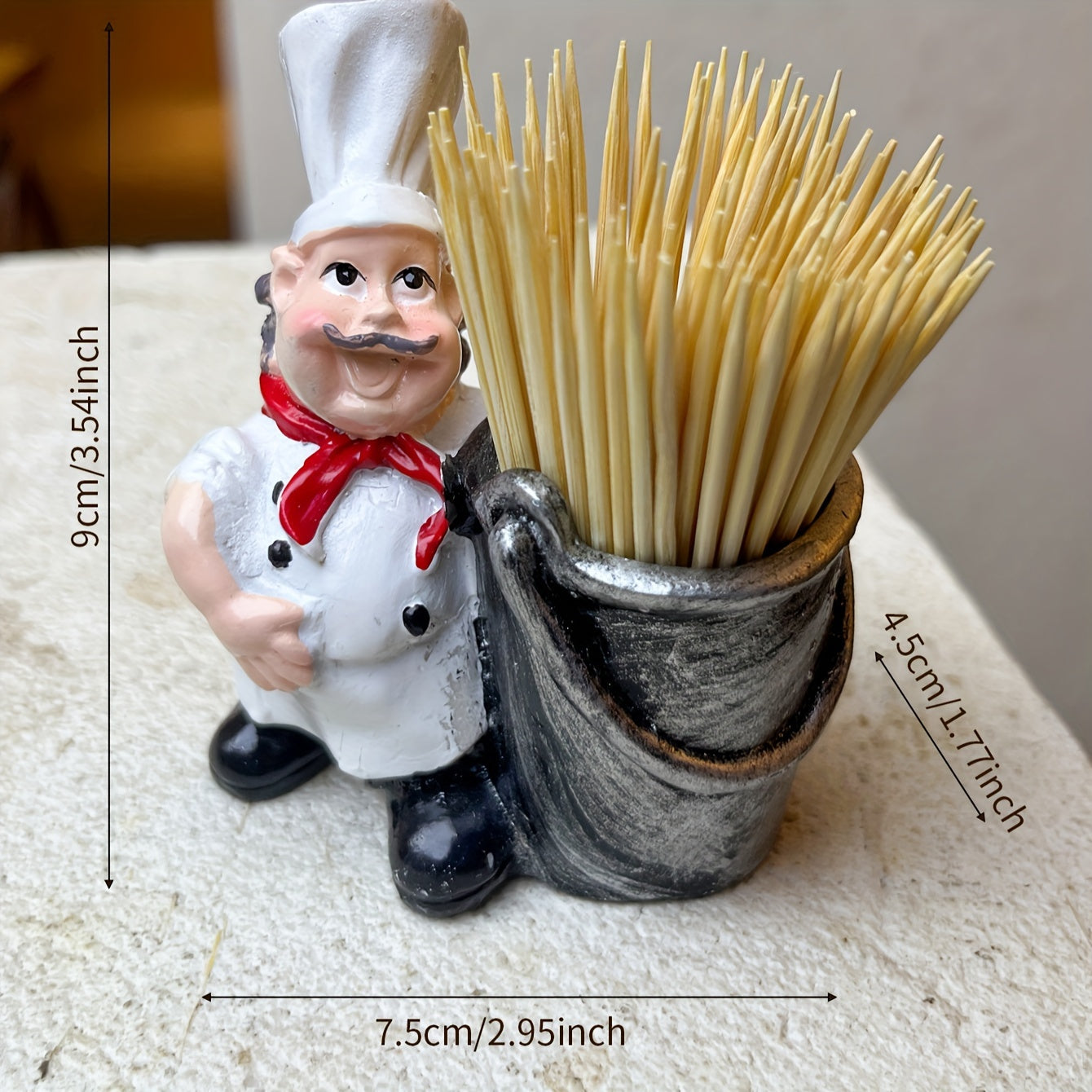 Toothpick Holder Figurine, ABS Resin, Kitchen Decor, Gift for Special Occasions