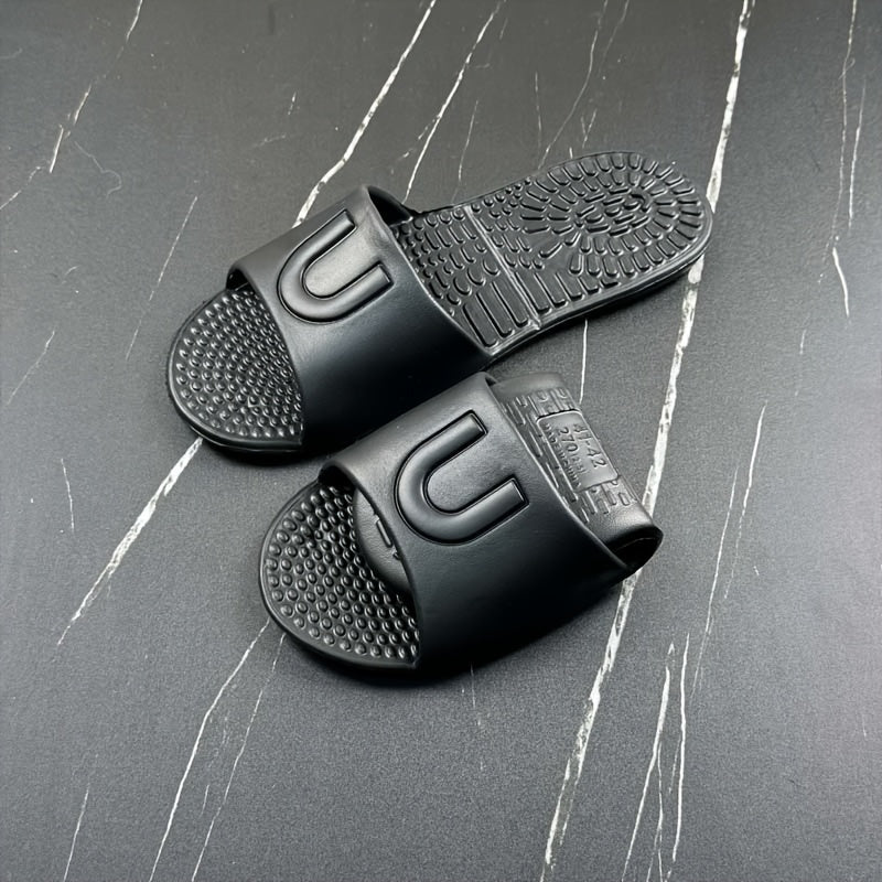 Unisex EVA Slippers Casual Solid Color Slip-On Slides Non-Slip Foldable