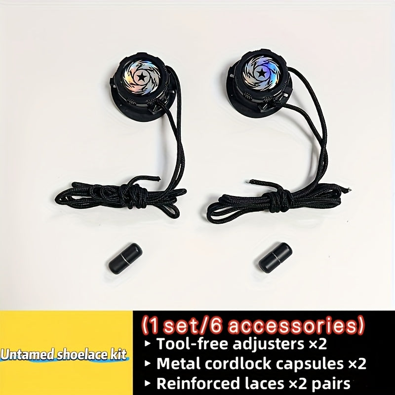 Unisex Shoe Accessories Rotate Fastener for Sports and Outdoor Shoes