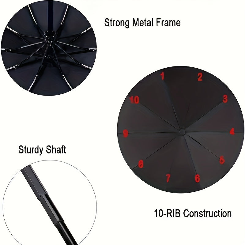 Mei Qi Lin Mustahkam Shamolga Qarshi Qopqoq - 10-Qo'shimcha, Erkaklar va Ayollar Uchun Mustahkam Quyosh Qopqog'i