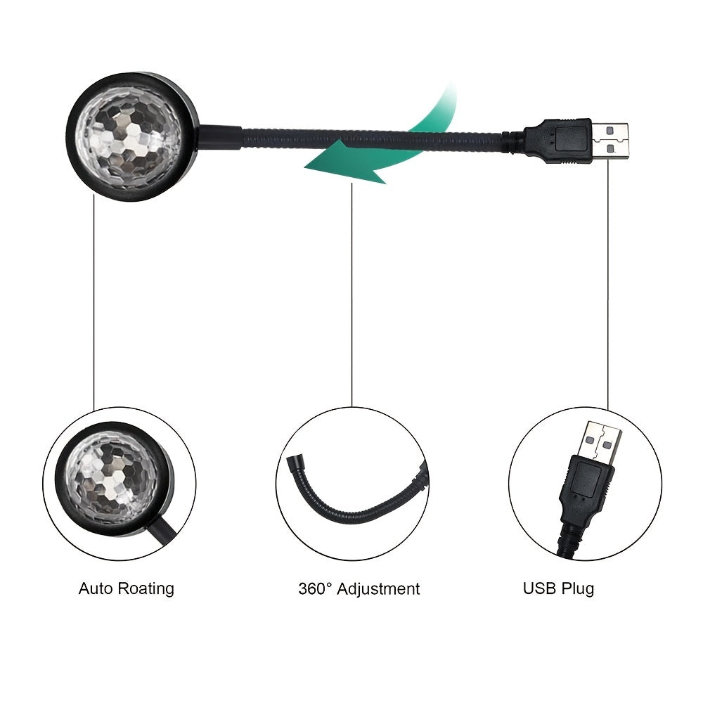 Music Rhythm Projection Lamp LED Party Stage Light for Disco and Events
