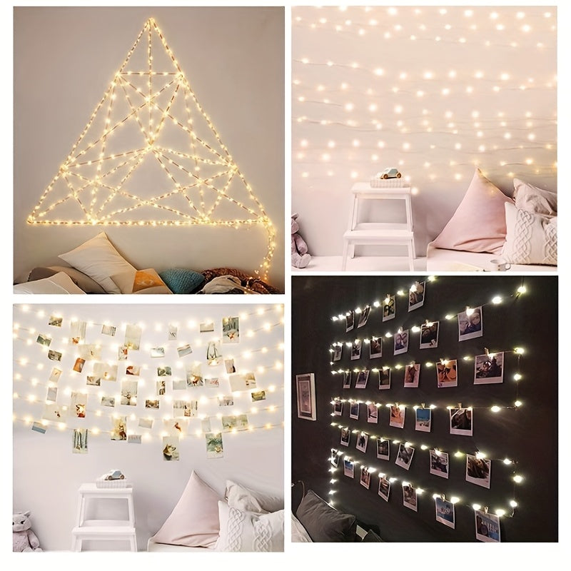 21 Pieces Strong Ornament Hooks for Holidays Wall and Light Clips Removable No Mark