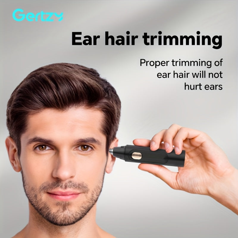 Set de belleza profesional 4 en 1: recortadora de nariz, orejas, vello facial, barba y cejas, recargable por USB