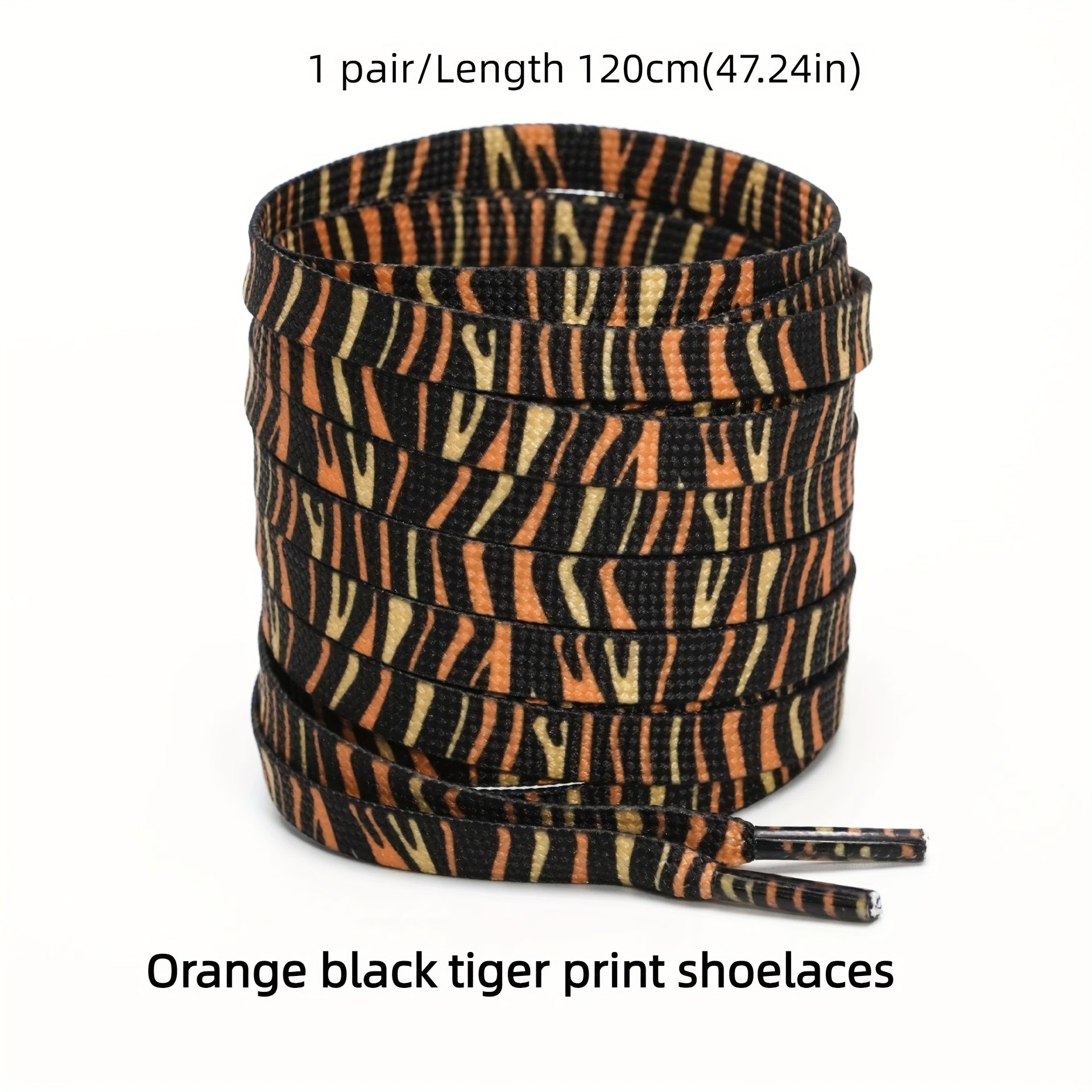 Unisex Polyester Spandex Animal Print Laces for Sneakers Casual Shoes