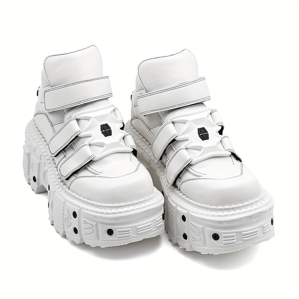 Women's Gothic Ankle Boots with Thick Platform High Heel EVA Outsole