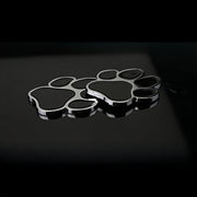 3D хромированная наклейка с изображением собачьей лапы из металла для автомобилей и мотоциклов