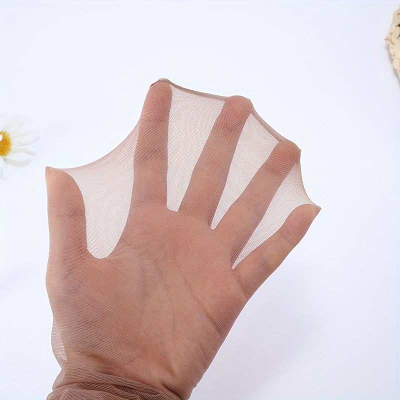 Women's Sheer Tights High Waist Open Crotch Nylon Polyester Solid Color