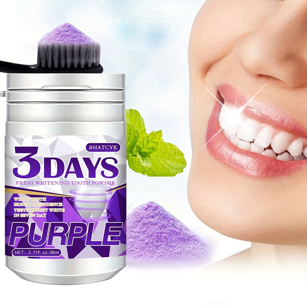 Teeth Whitening Powder for Deep Cleaning and Oral Care 70g Purple Tooth Powder