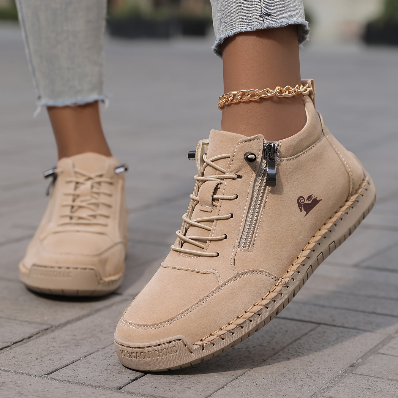 Zapatos casuales de mano para mujer con suela de goma para entrenamiento cruzado