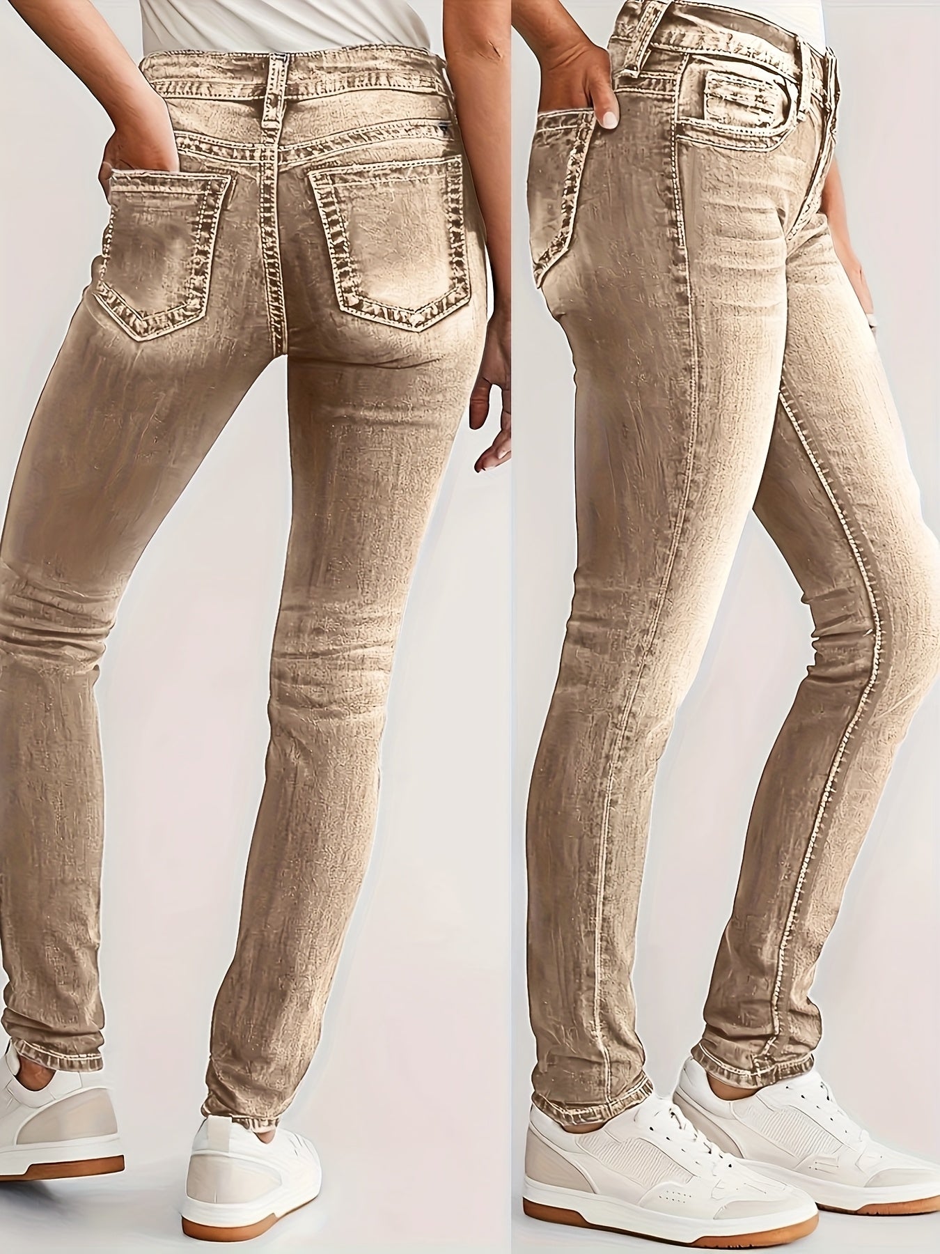 Women's Plus Size Stretchy Long Pants Casual Black Size 14-24