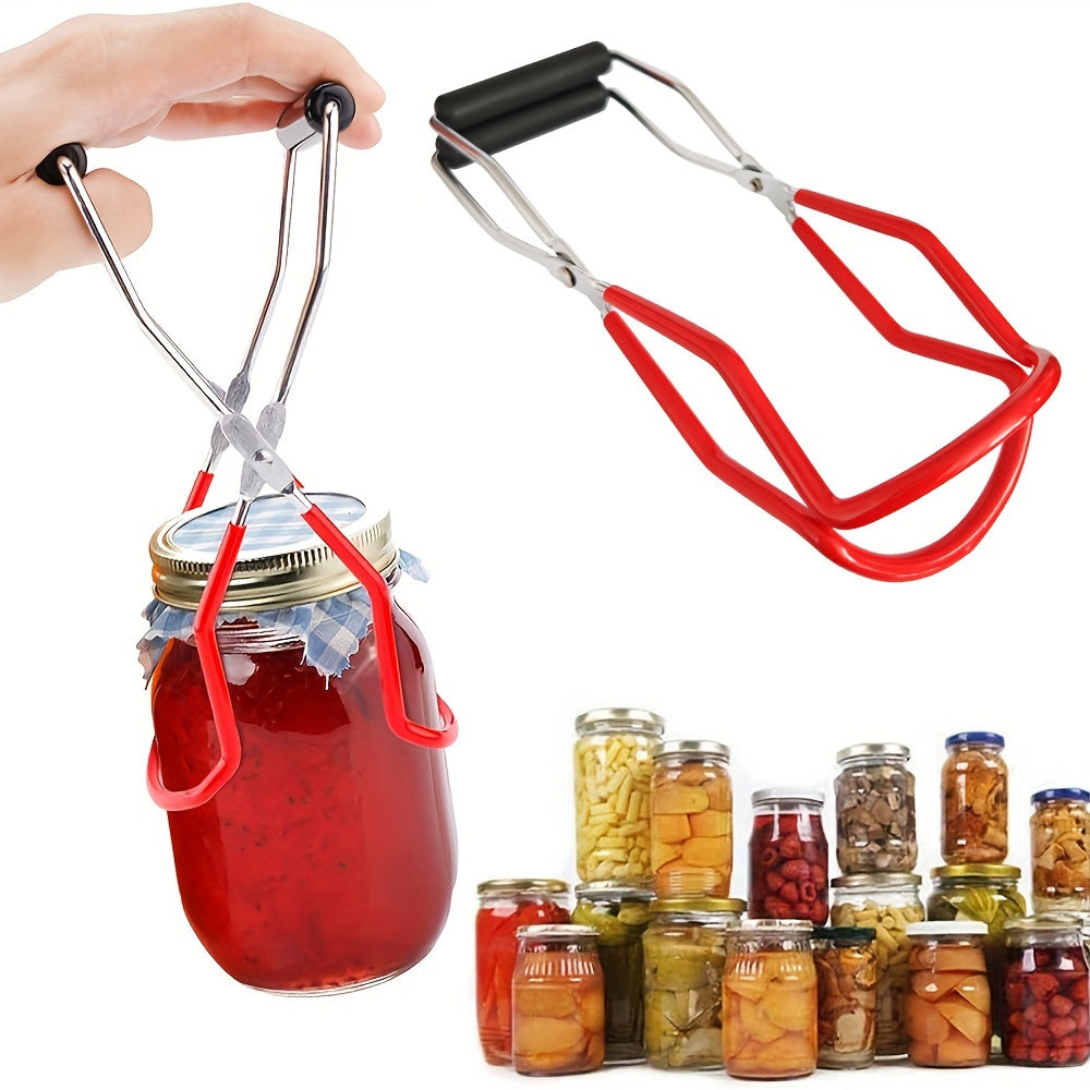Stainless Steel Canning Jar Lifter Tongs for Hot Jars with Grip Handle
