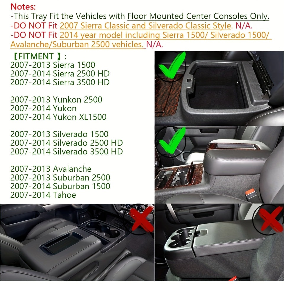 Центр передней консоли для грузовика полного размера для Chevrolet Silverado Yukon