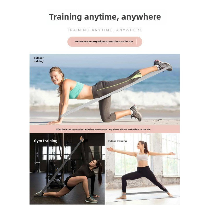 Knit Resistance Band for Strength Training Yoga Fitness 4cm Elastic Stretch Belt