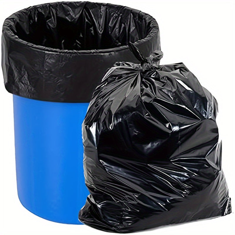 Qora tijorat chiqindilar uchun sumkalar 50 yoki 100 ta, qo'shimcha mustahkam axlat qoplari