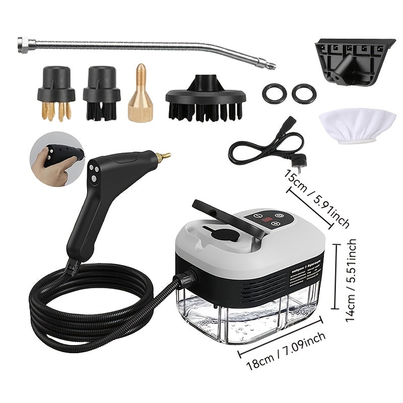 1200ml Steam Cleaner with 1500W High-Temperature Steam Pressure for Kitchen and Bathroom Cleaning