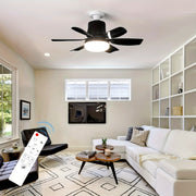 2pcs Socket Fan Light with Remote Control E26 E27 Dimmable LED for Bedroom