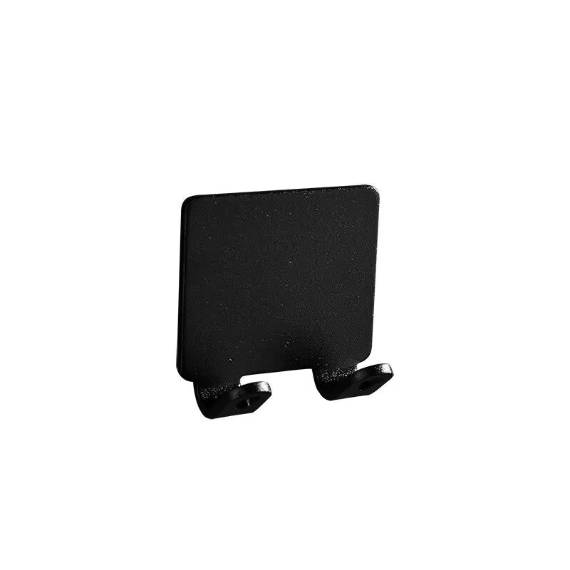 Organizador de almacenamiento para baño de aluminio espacial con soporte para rasuradora sin necesidad de perforar