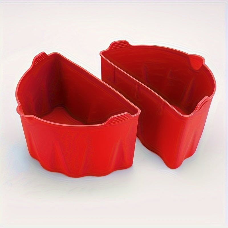 Qayta ishlatiladigan silikon sekin pishirish qoplami, 6-7 kvartlik oval pishirish uchun buklanuvchi bo‘linmalar bilan, osmon rangli, qizil, qora