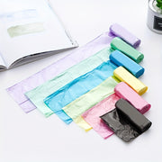 5 Rolls of 100 Random Color Plastic Garbage Bags for Home Kitchen Bathroom Use