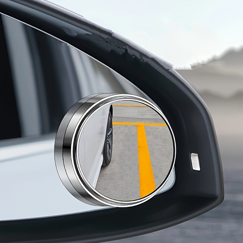 Car Rearview Mirror Rotating Blind Spot Assist Circular Mirror