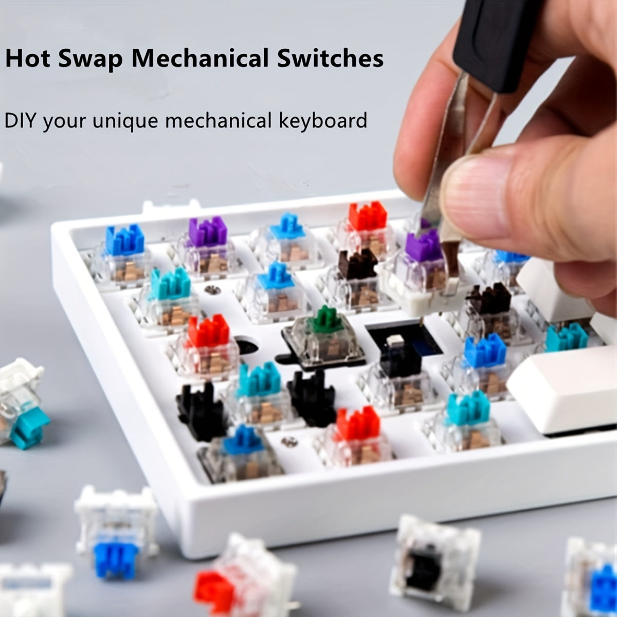 35 Straight Touch Mechanical Keyboard Switches 3 Pin 5 Pin Straight Axis