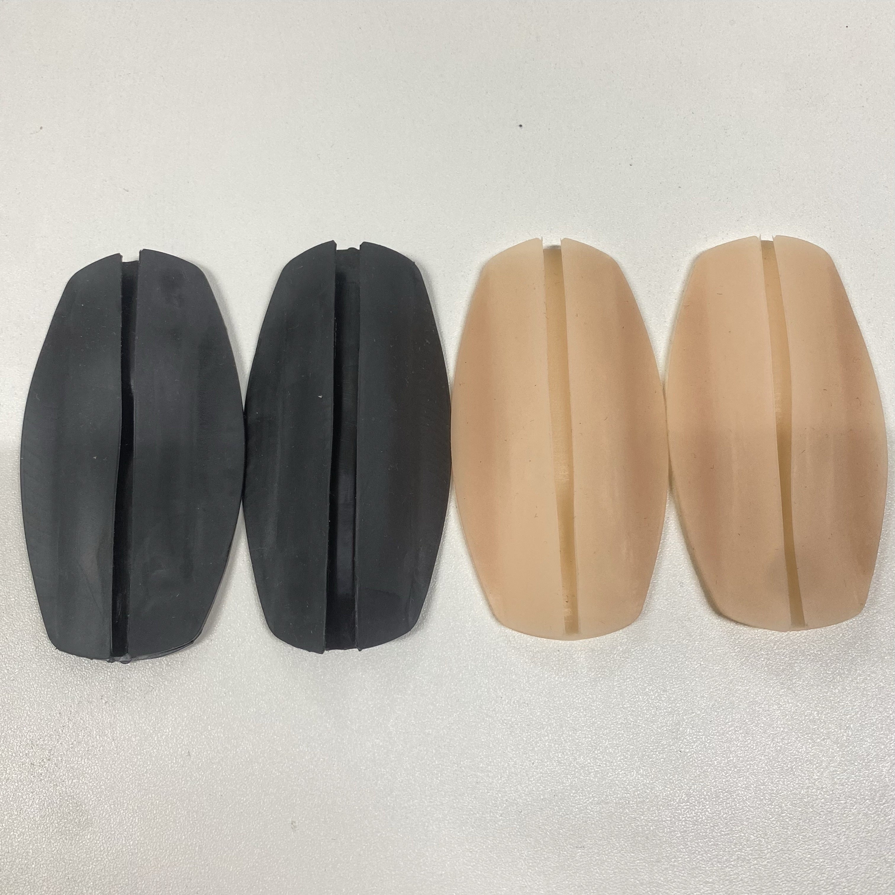 4-Pack Silicone Bra Strap Pads Non-Slip Comfort Support Solid Color Bra Accessories